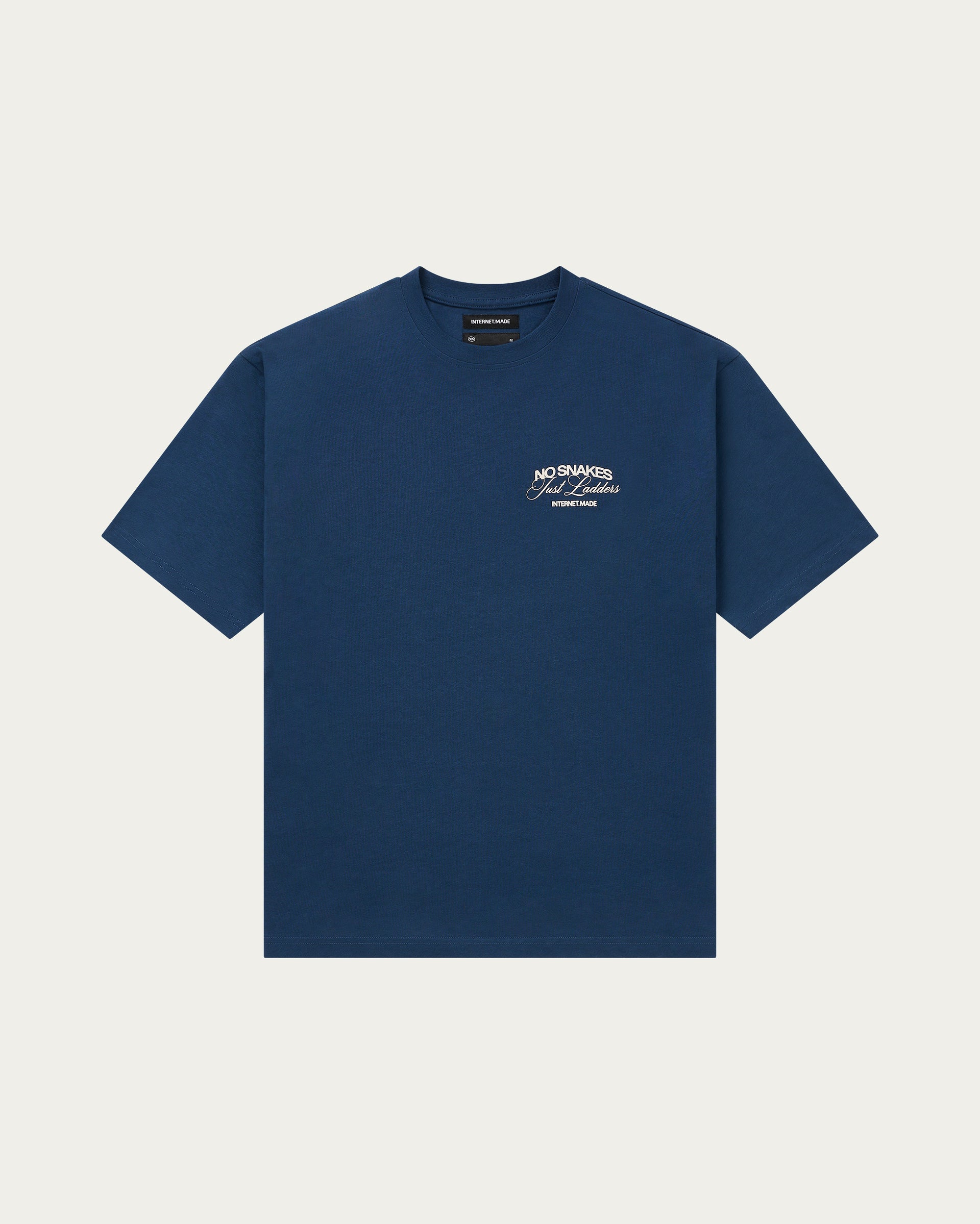 No Snakes Just Ladders Skeleton T-Shirt / Blue
