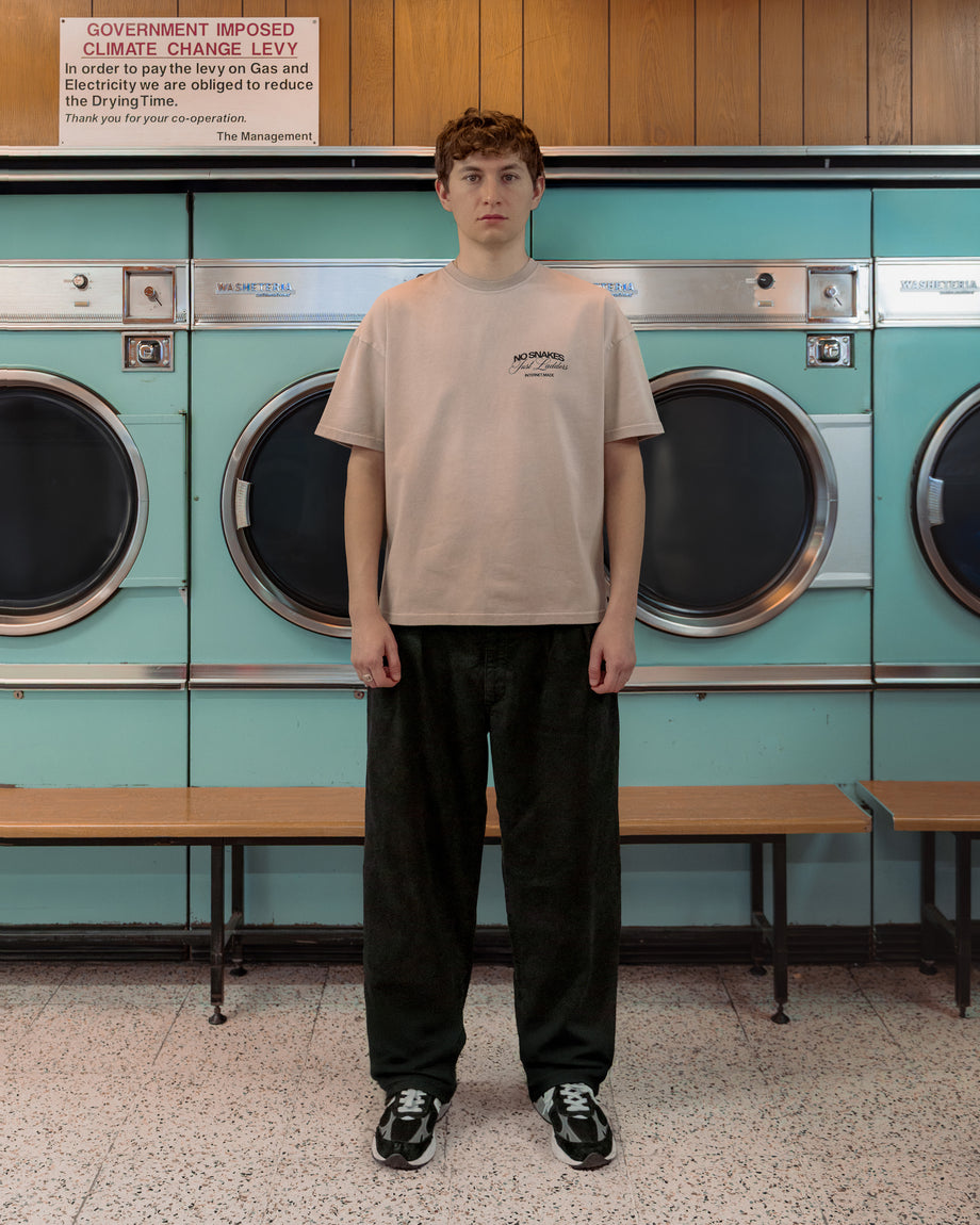 No Snakes Ouroboros T-Shirt / Sun Faded Linen