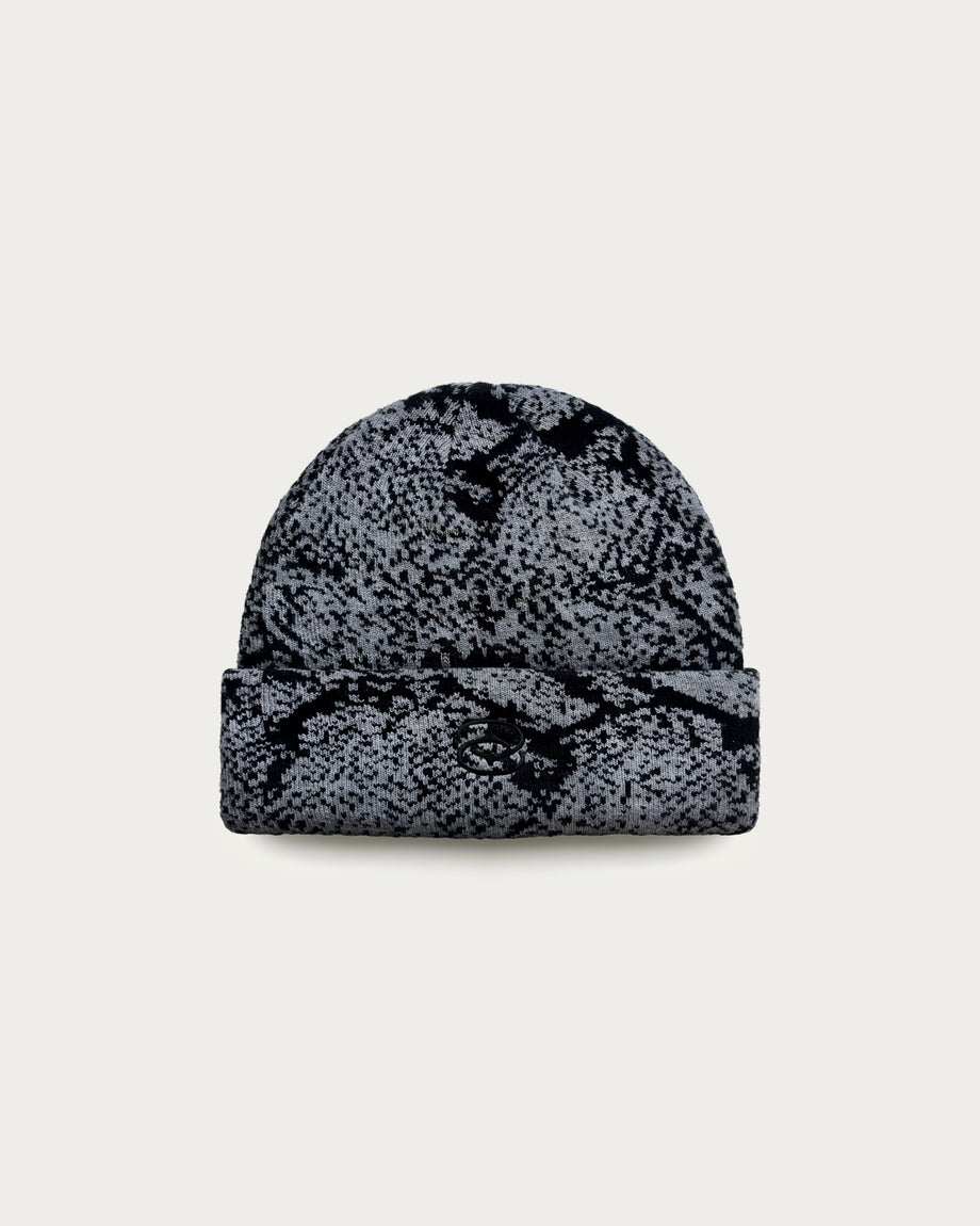 No Snakes Snakeskin Beanie / Grey