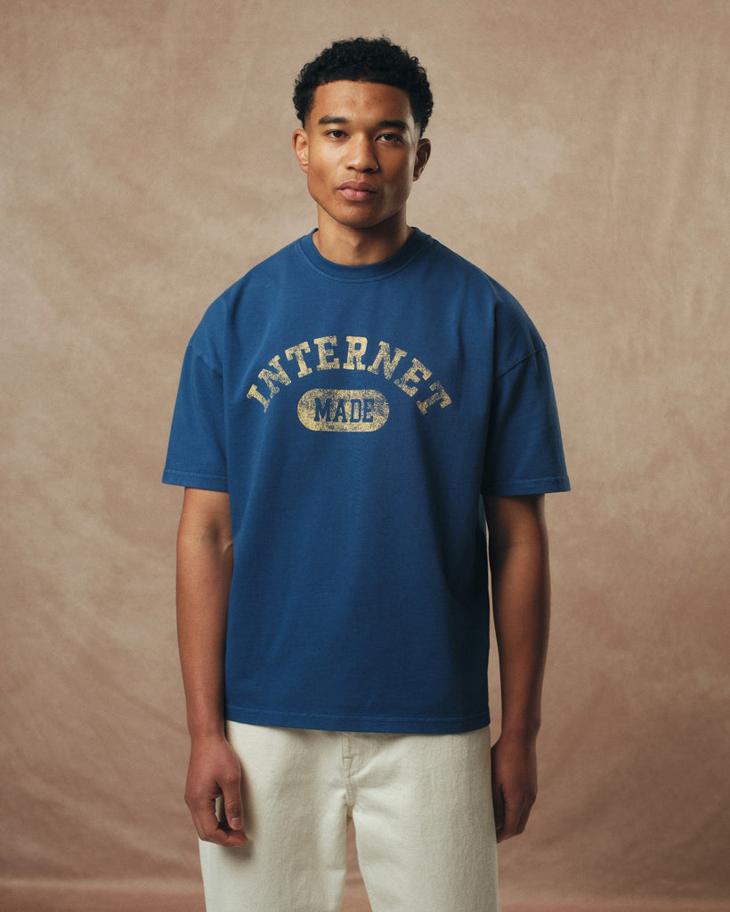 College T-Shirt / Varsity Blue