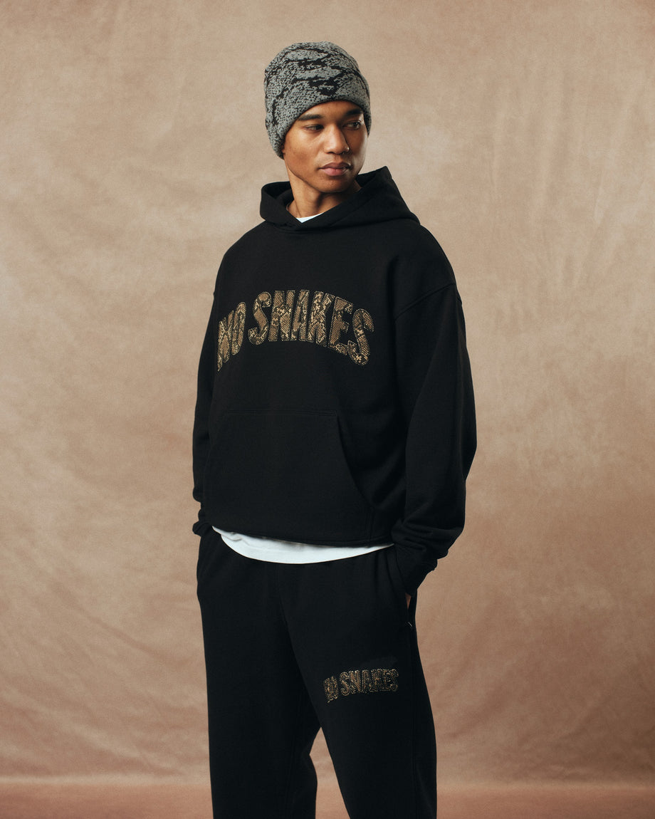 No Snakes Snakeskin Beanie / Grey