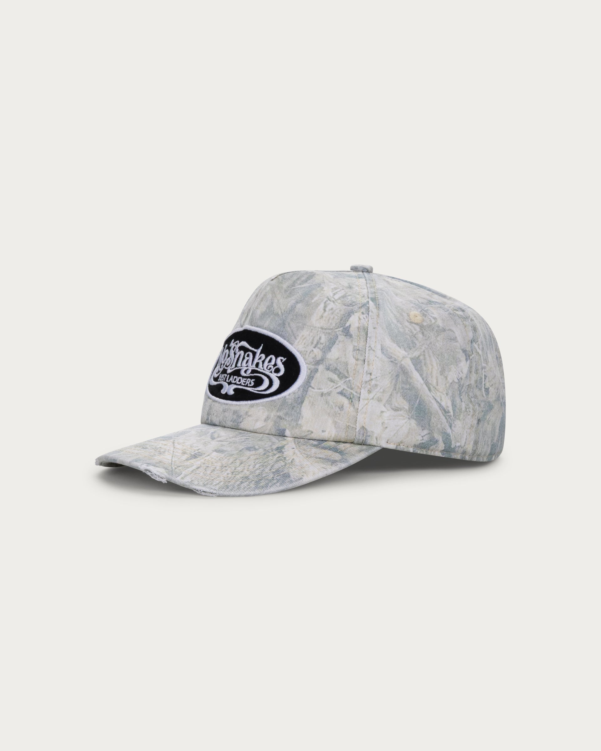 No Snakes Just Ladders Cap / Washed Camo