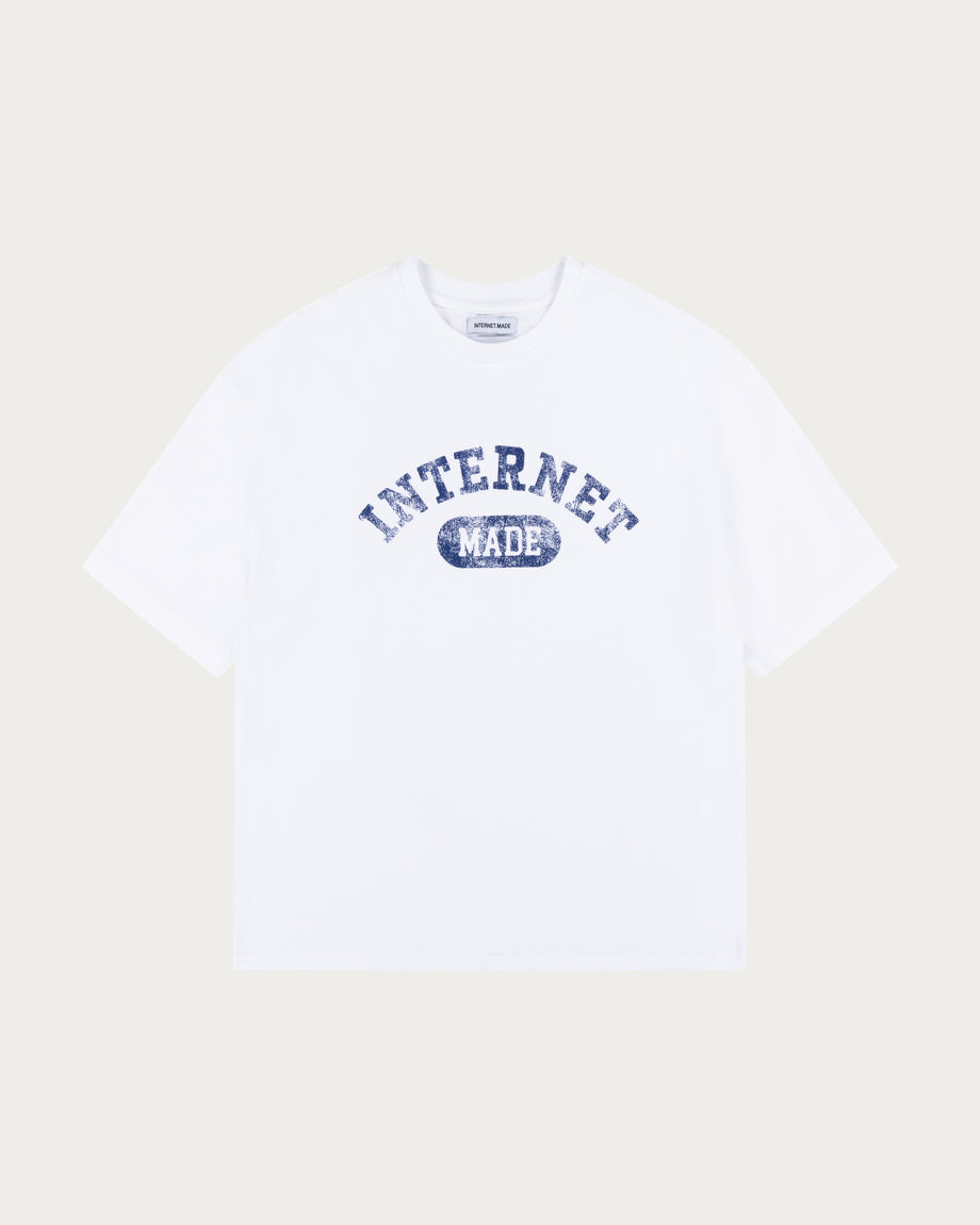 College T-Shirt / White