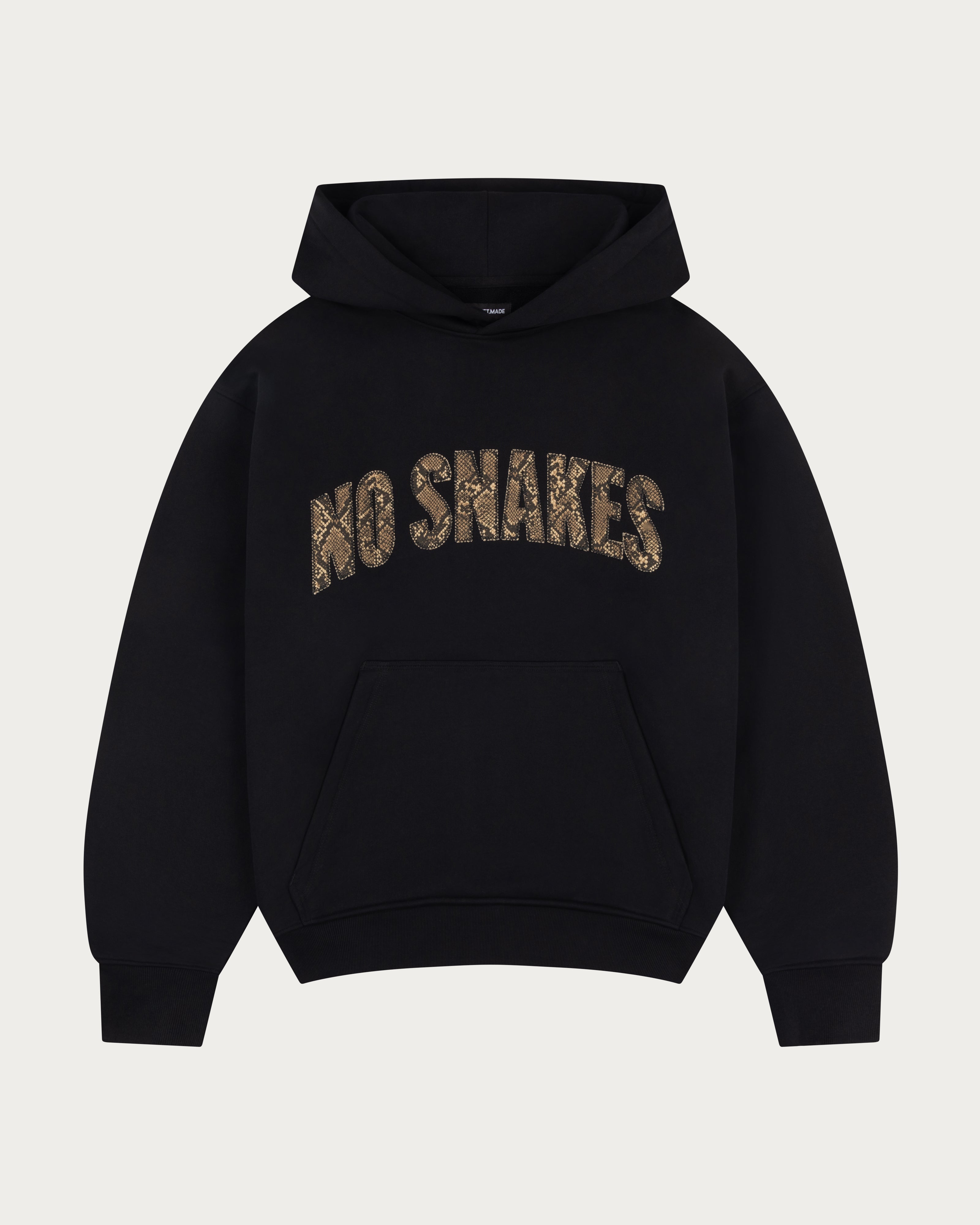 No Snakes Just Ladders Snakeskin Hoodie - Black – Internet Made