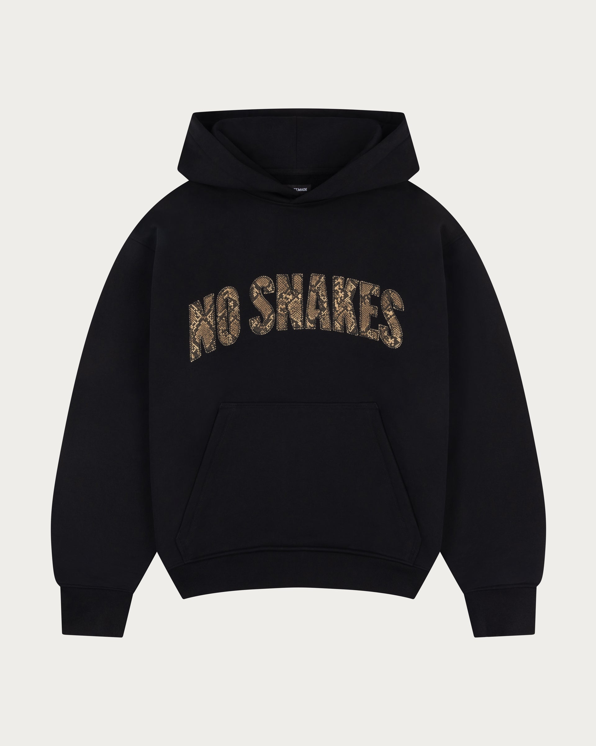 No Snakes Snakeskin Hoodie / Black