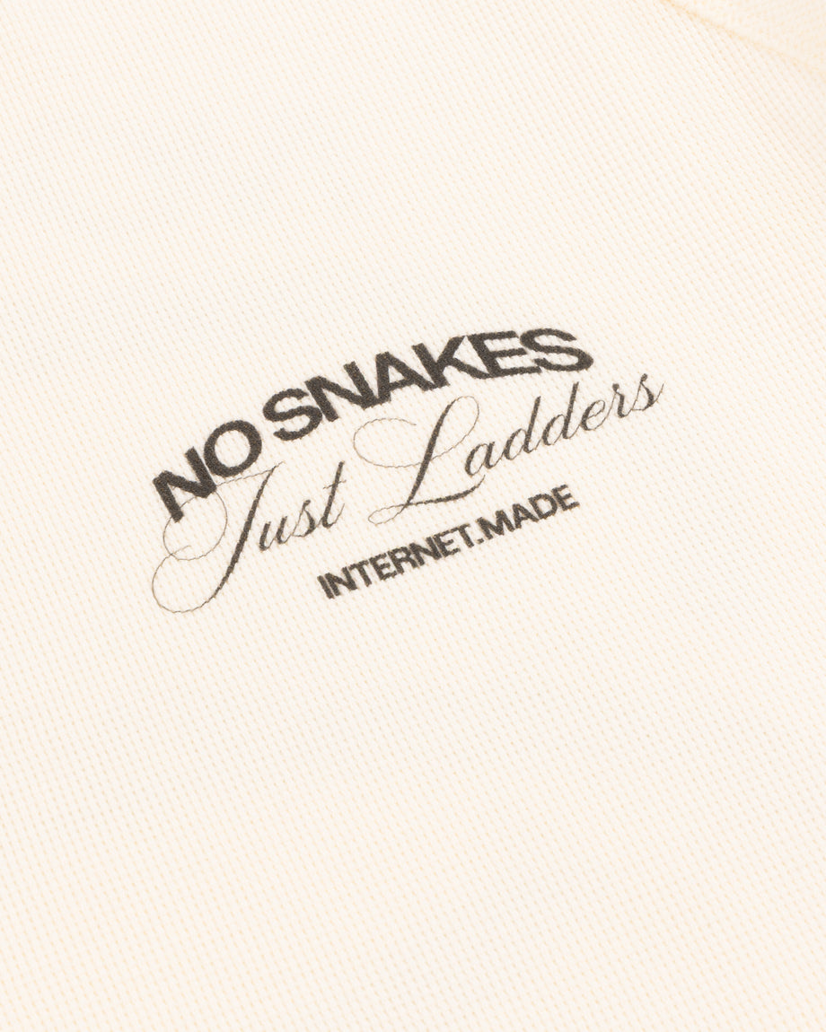 No Snakes Skeleton Waffle Long Sleeve / Vintage White