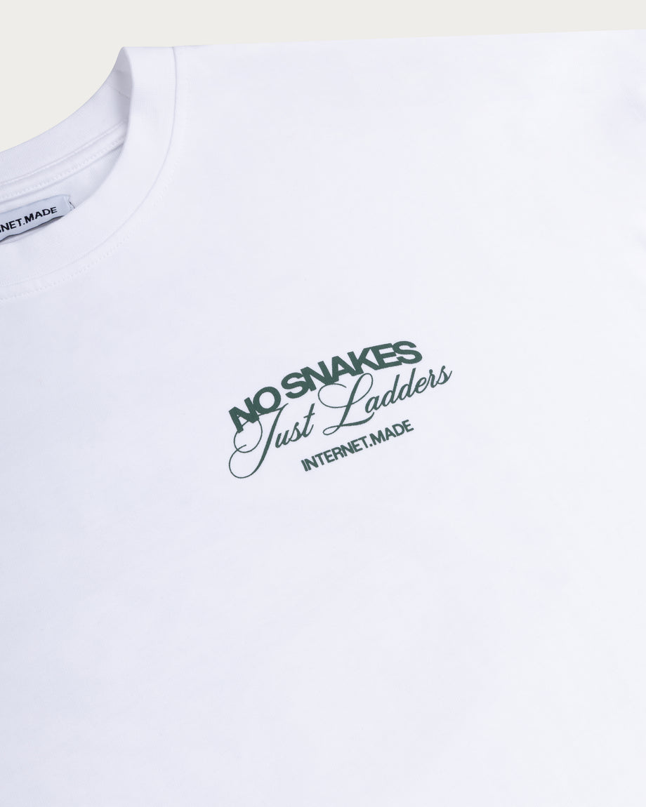 No Snakes Ouroboros T-Shirt / White