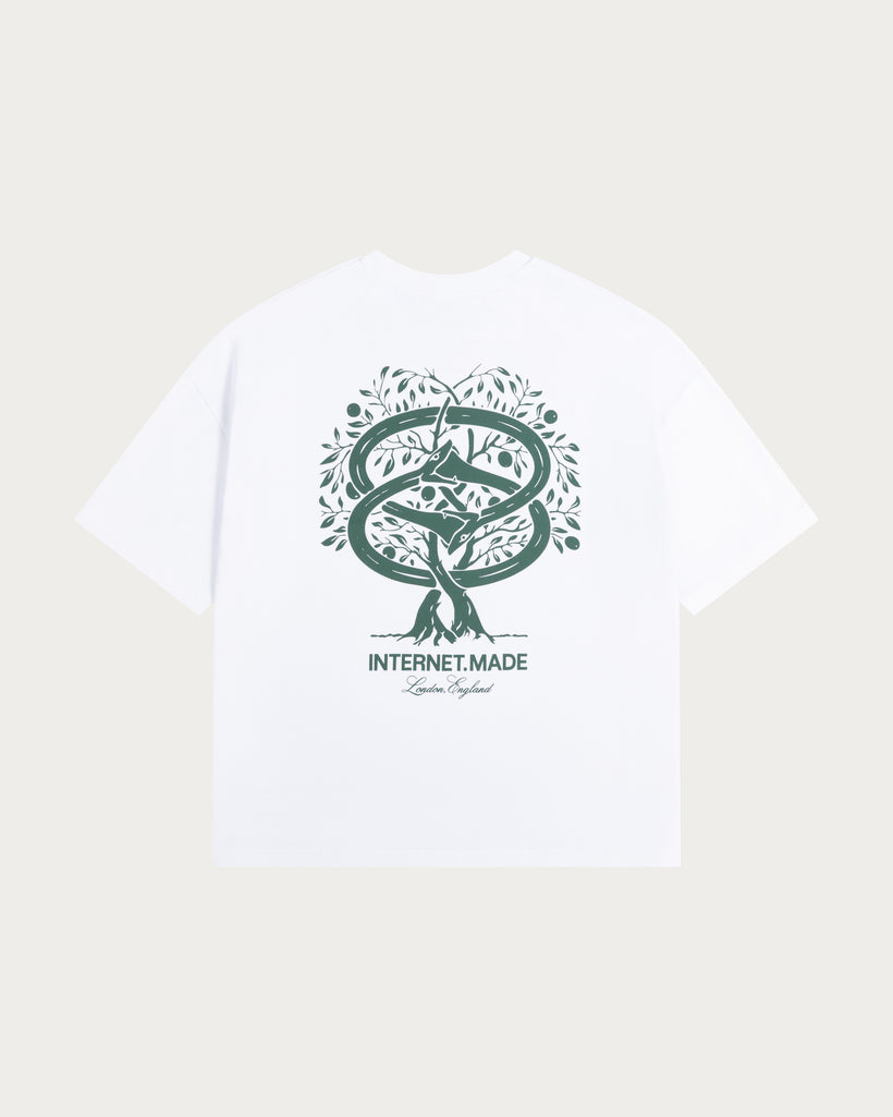 No Snakes Ouroboros T-Shirt / White