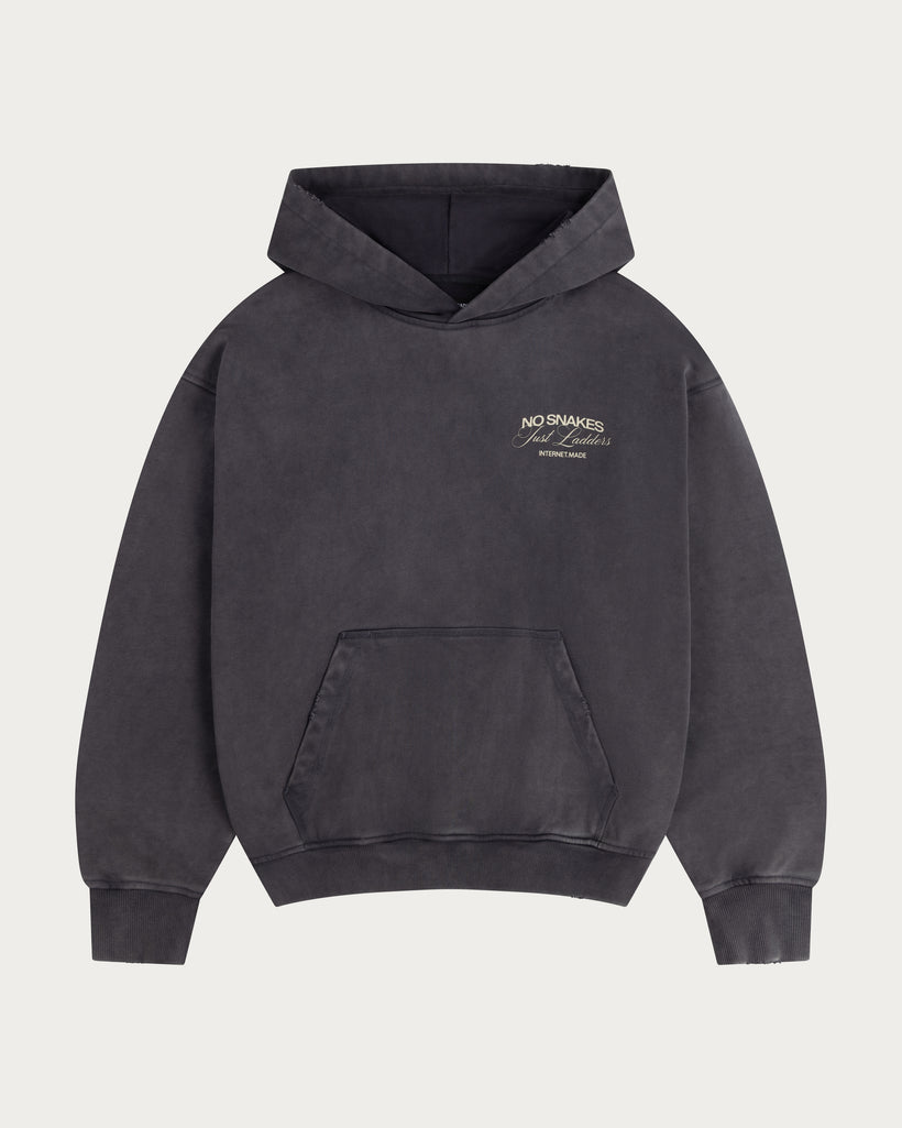No Snakes Ouroboros Hoodie / Washed Slate