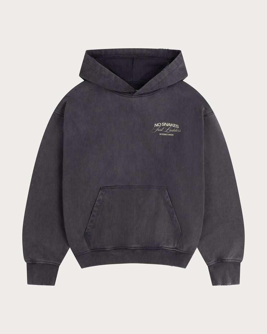 No Snakes Ouroboros Hoodie / Washed Slate