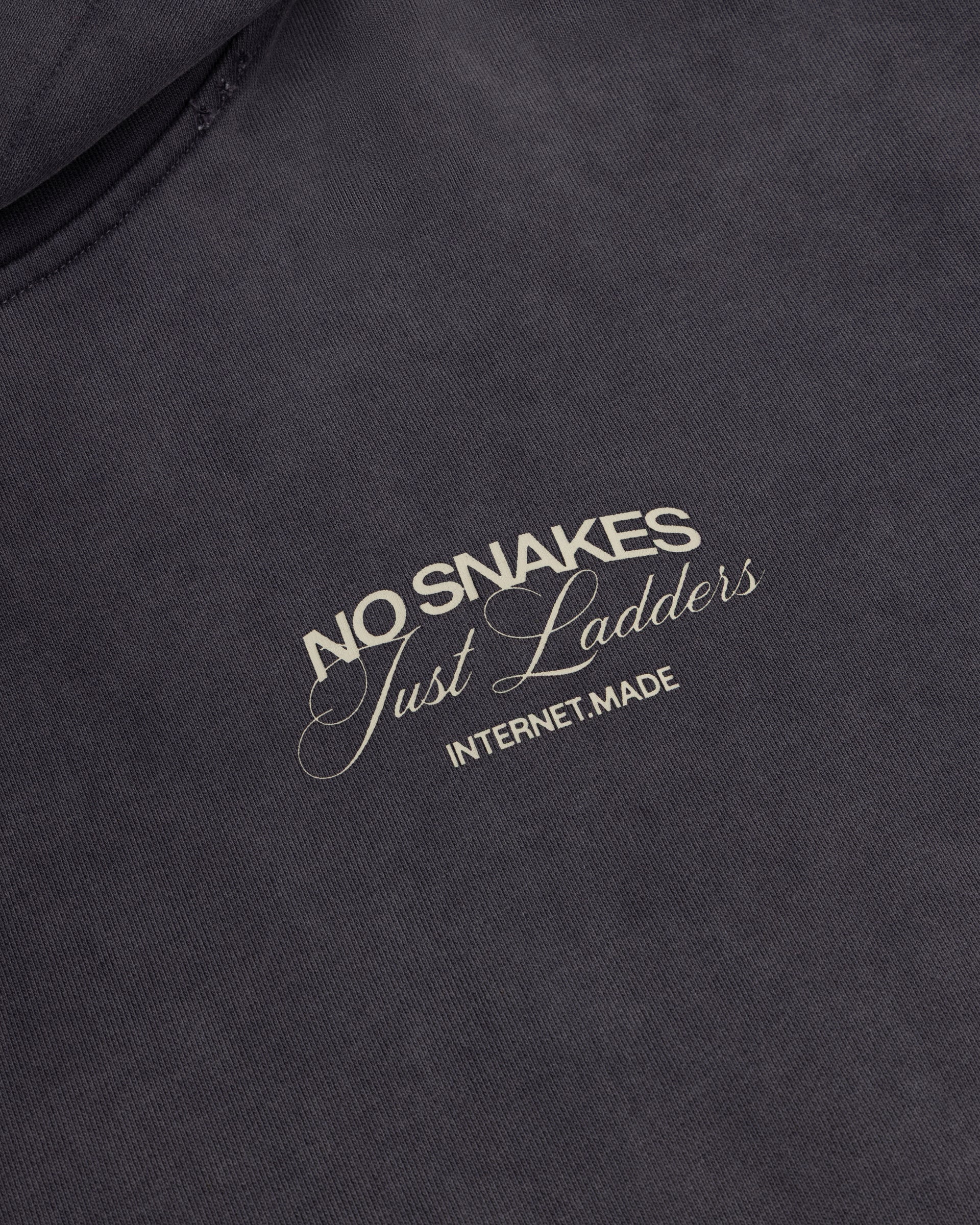 No Snakes Ouroboros Hoodie / Washed Slate
