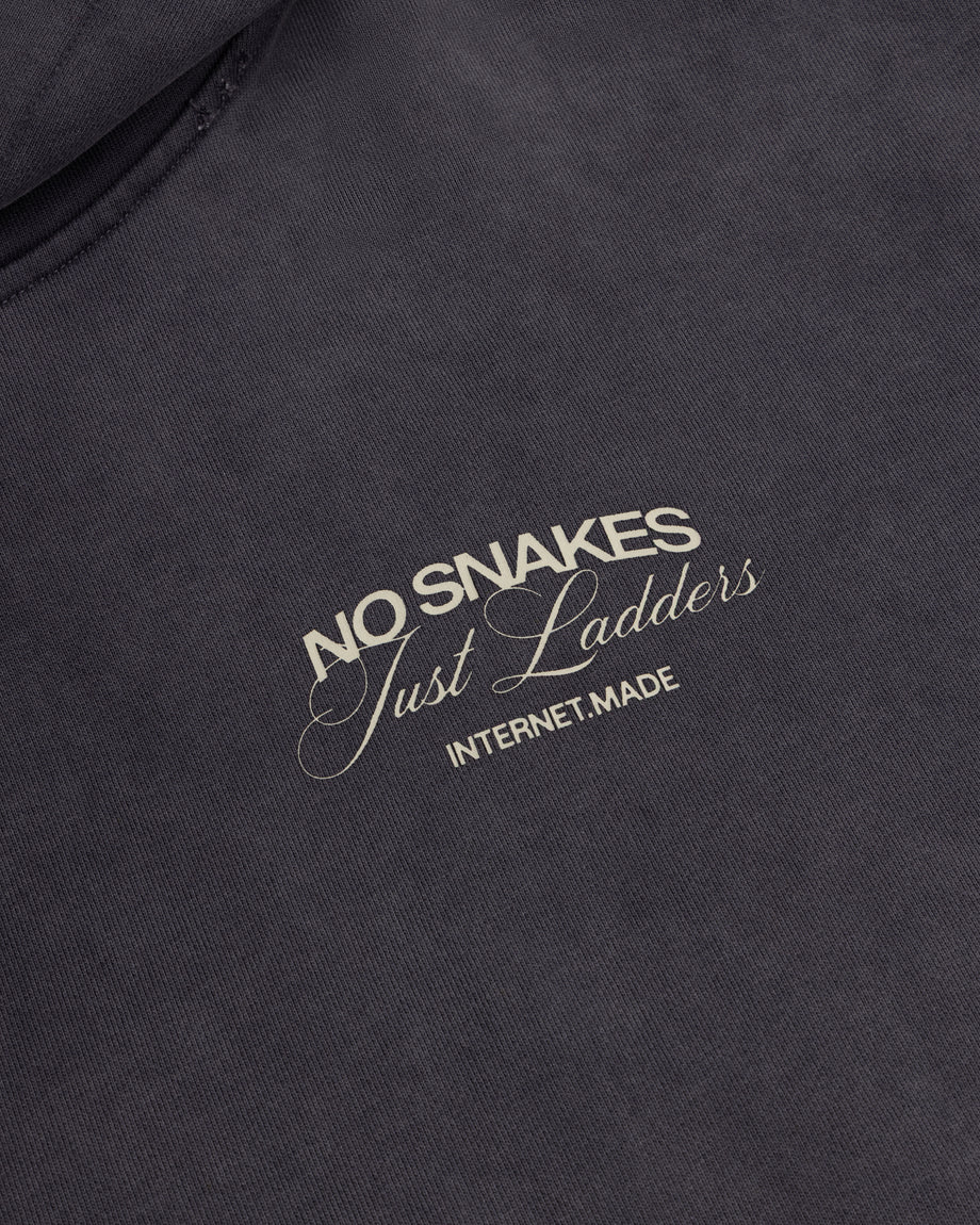 No Snakes Ouroboros Hoodie / Washed Slate
