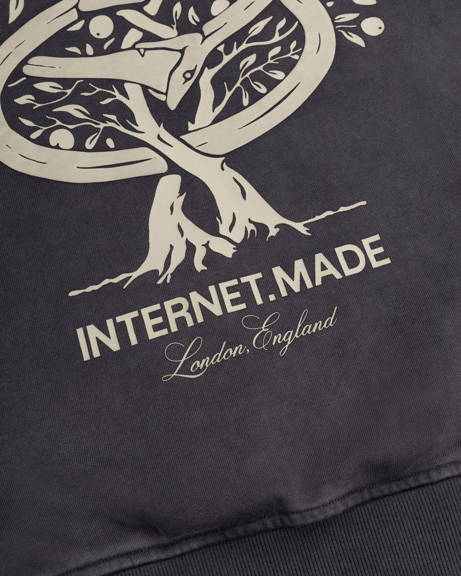 No Snakes Ouroboros Hoodie / Washed Slate