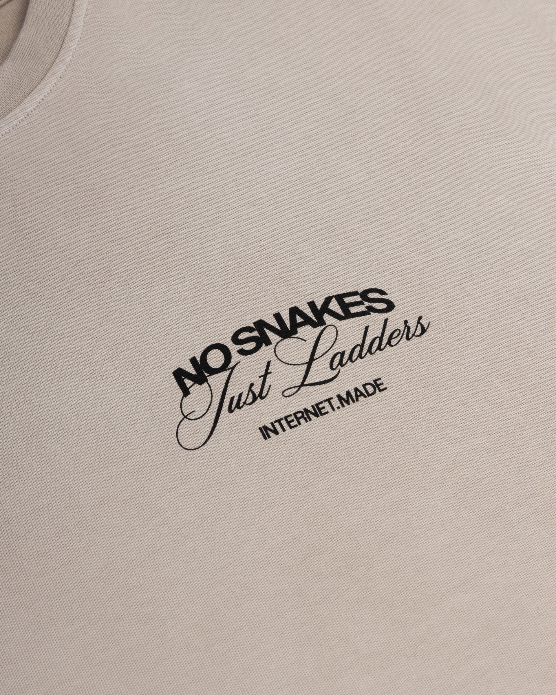No Snakes Ouroboros T-Shirt / Sun Faded Linen