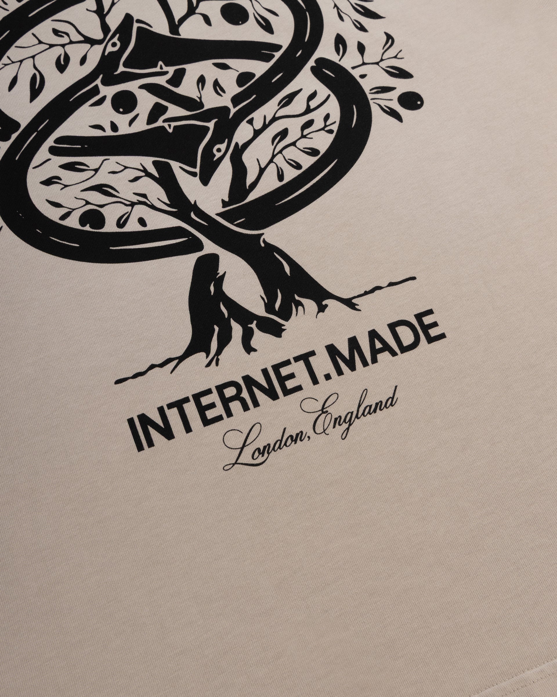 No Snakes Ouroboros T-Shirt / Sun Faded Linen