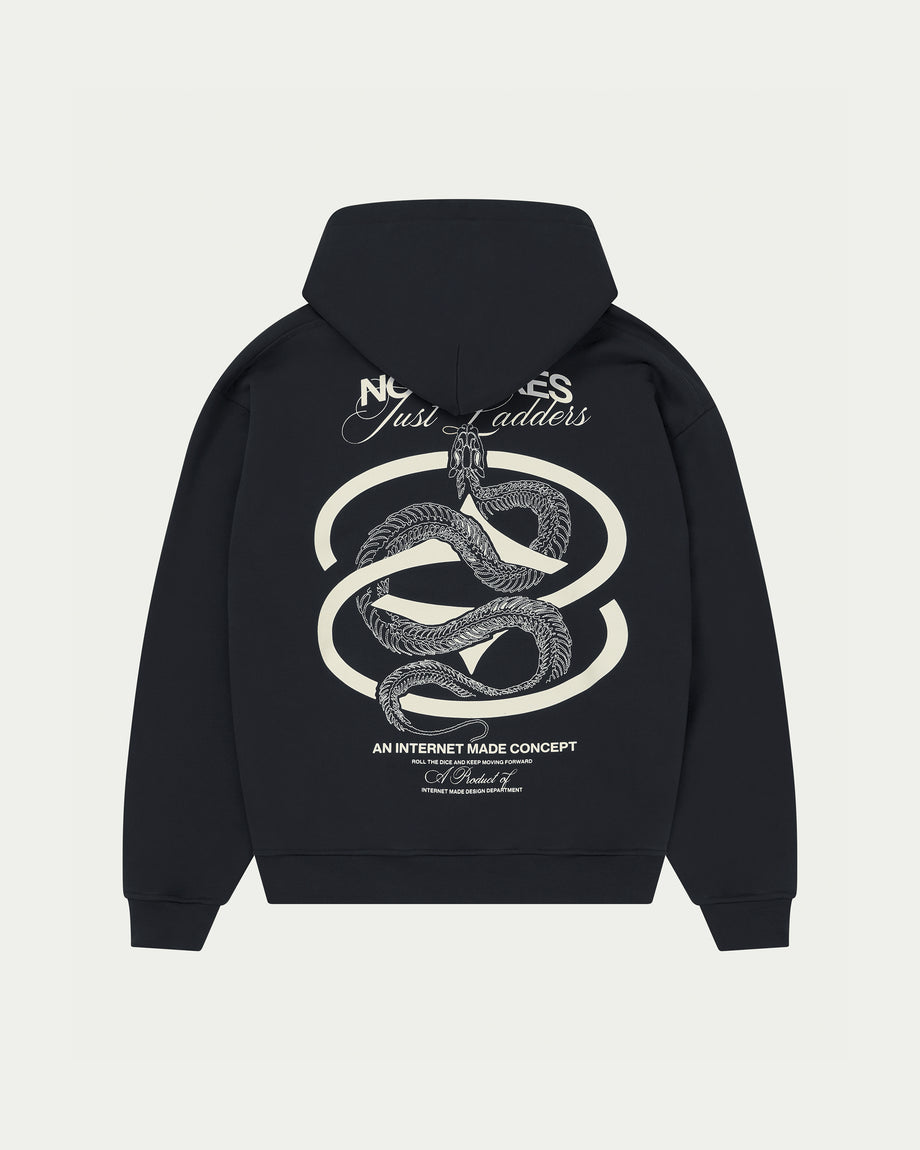 No Snakes Skeleton Hoodie / Midnight