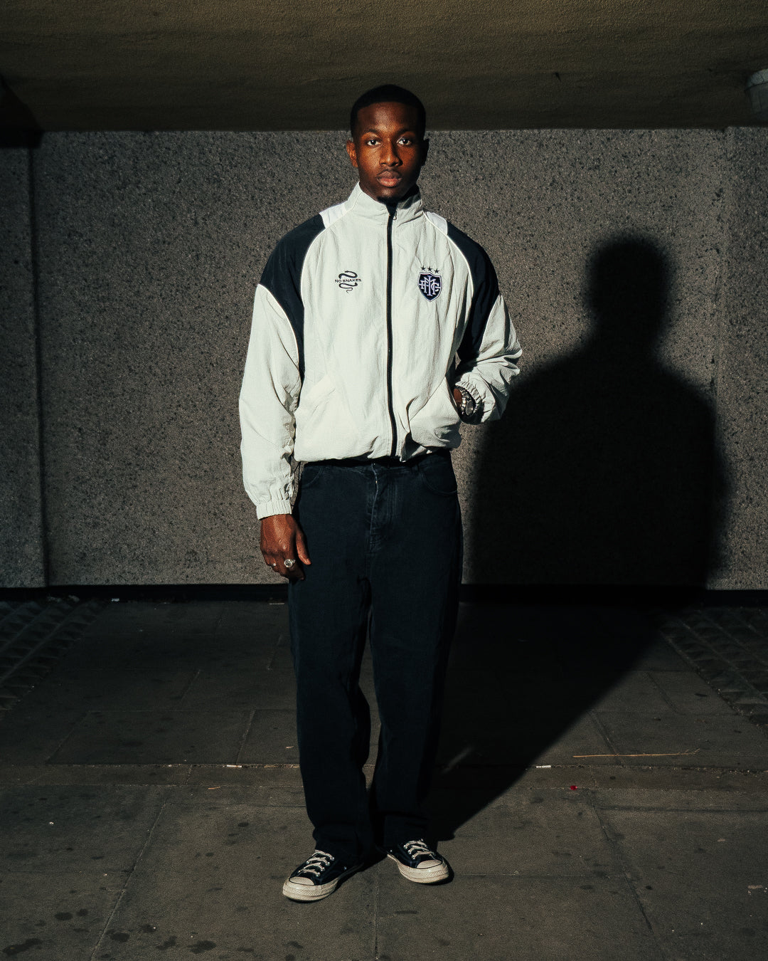 No Snakes FC Team Jacket / Stone Grey