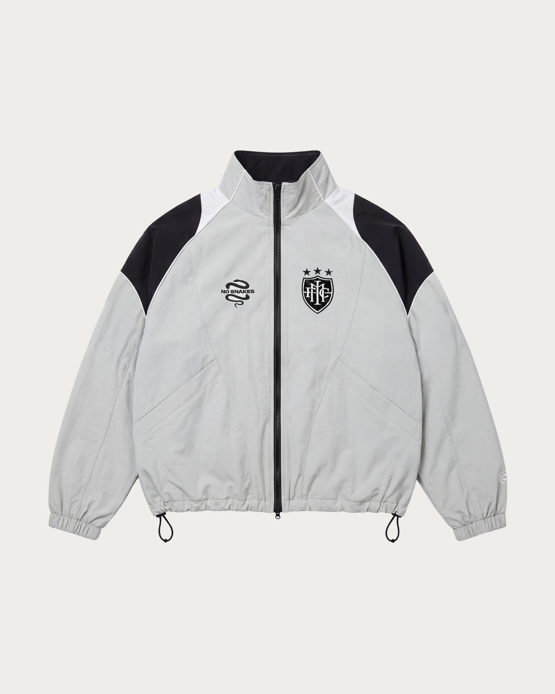No Snakes FC Team Jacket / Stone Grey - front