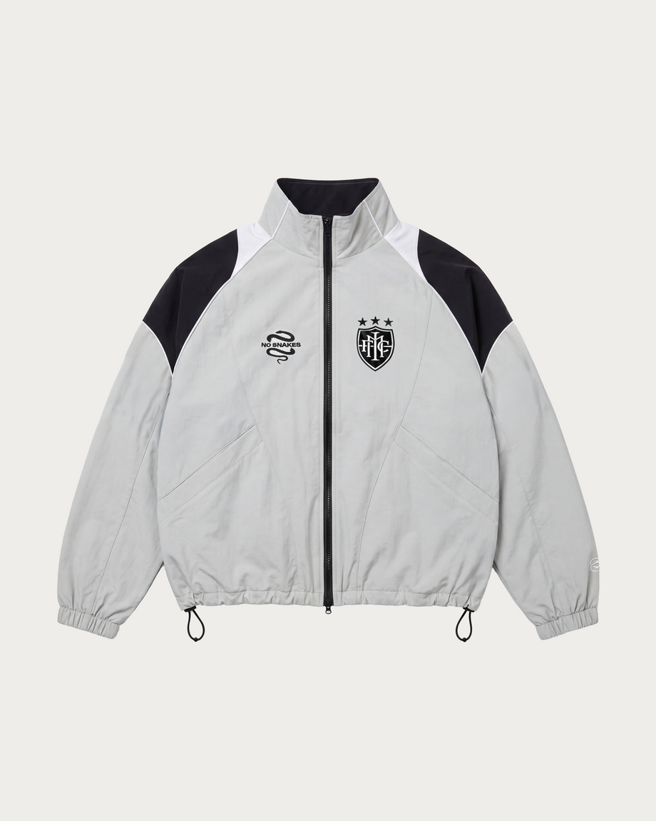 No Snakes FC Team Jacket / Stone Grey - front