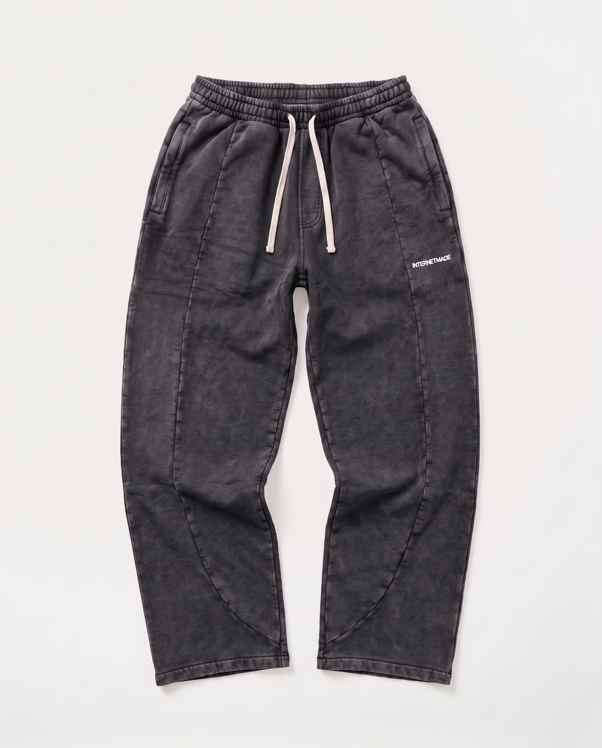 Panel Sweatpants / Washed Black